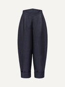 Selda Pants Linen&Wool Ocean