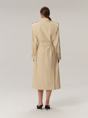 Roux Coat Almond