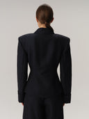 Charlotte Blazer Linen&Wool Ocean