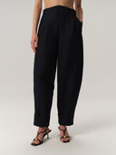 Selda Pants Linen&Wool Ocean