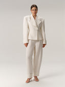 Charlotte Blazer Linen&Wool Creme