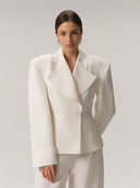 Charlotte Blazer Linen&Wool Creme