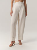 Selda Pants Linen&Wool Creme