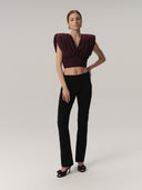 Mia Top Burgundy