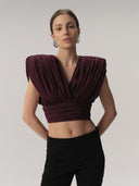 Mia Top Burgundy