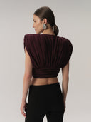 Mia Top Burgundy