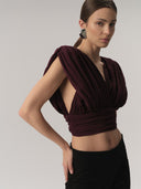 Mia Top Burgundy
